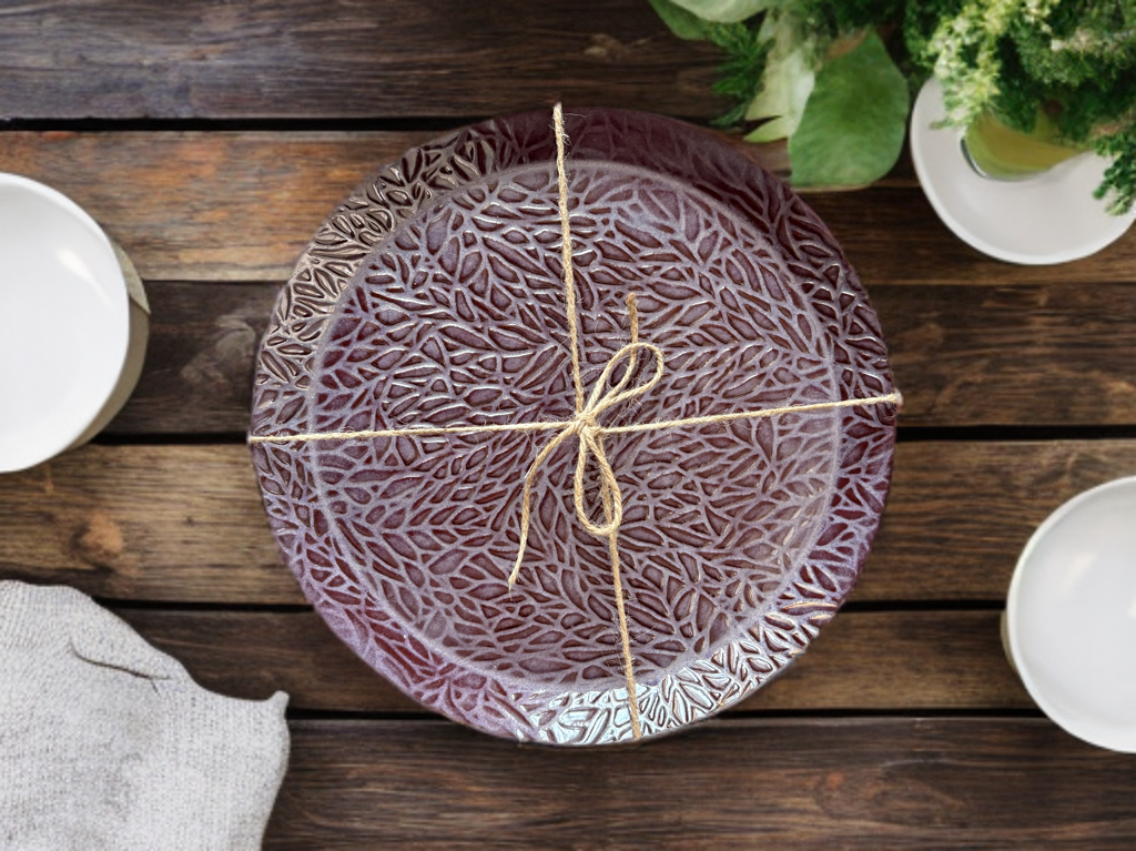 Velvet Plum Dessert Plate