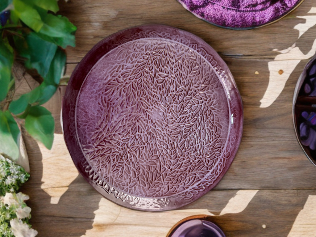 Velvet Plum Dessert Plate