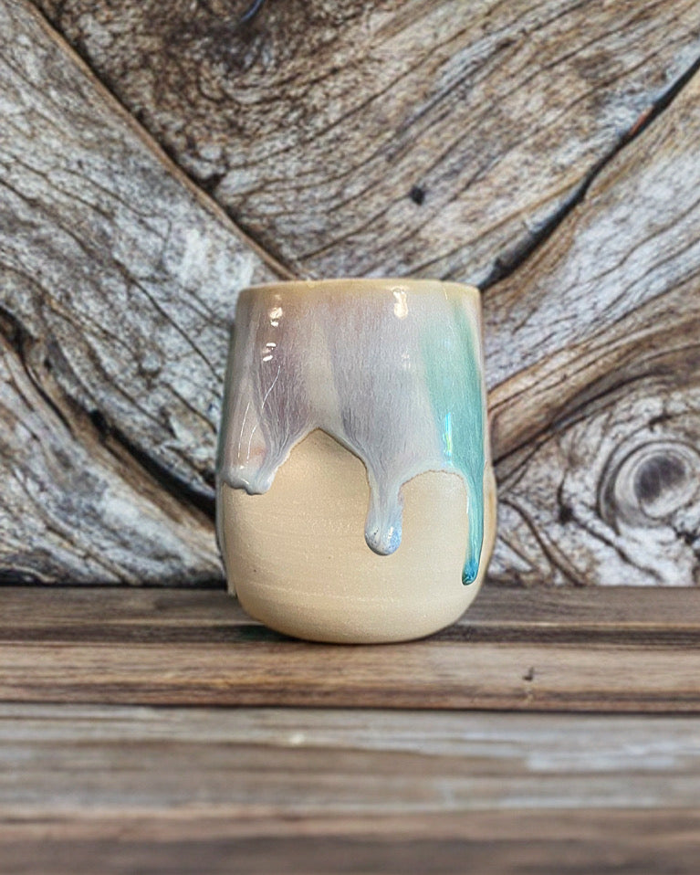 Melted Pastel Wine Goblet
