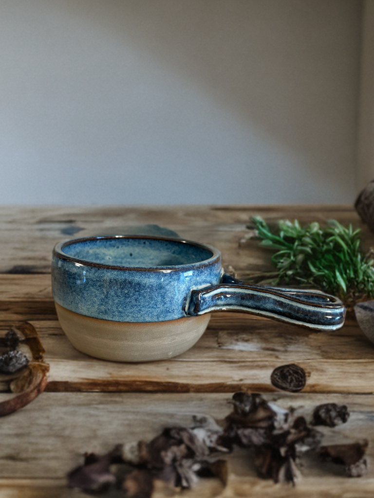 Frosted Denim Soup Bowls