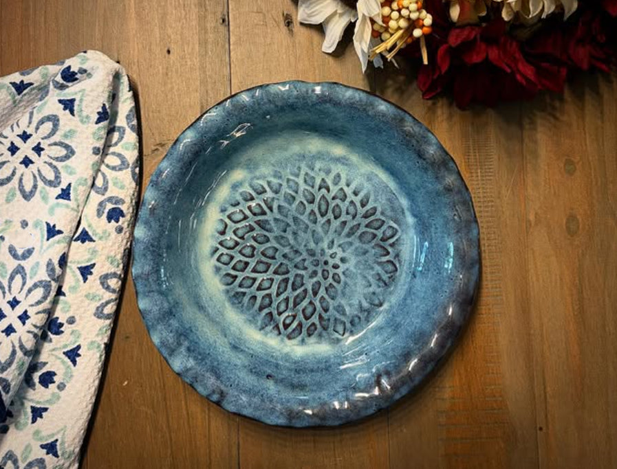 Frosted Denim Pie Plate